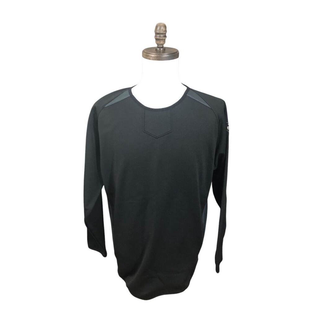 Demarini Mens Shirt Warm Up Batting Practice Long Sleeve Black Medium
